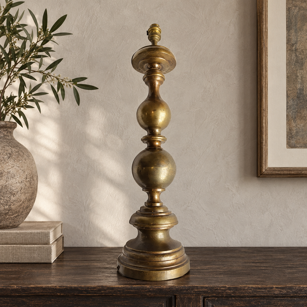 Jolie lampe ancienne en laiton type chandelier