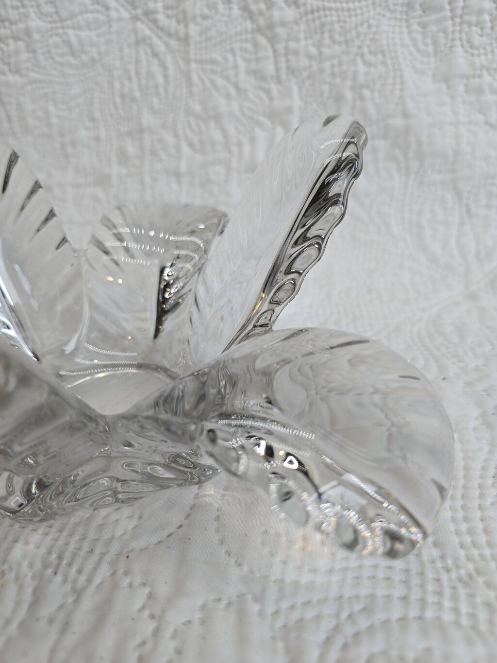 Bougeoir "Fleur" en cristal