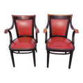 Ensemble de deux fauteuils originaux Thonet par Adolf Loos