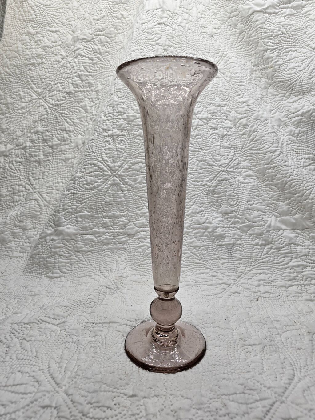 Vase en verre bullé style Biot