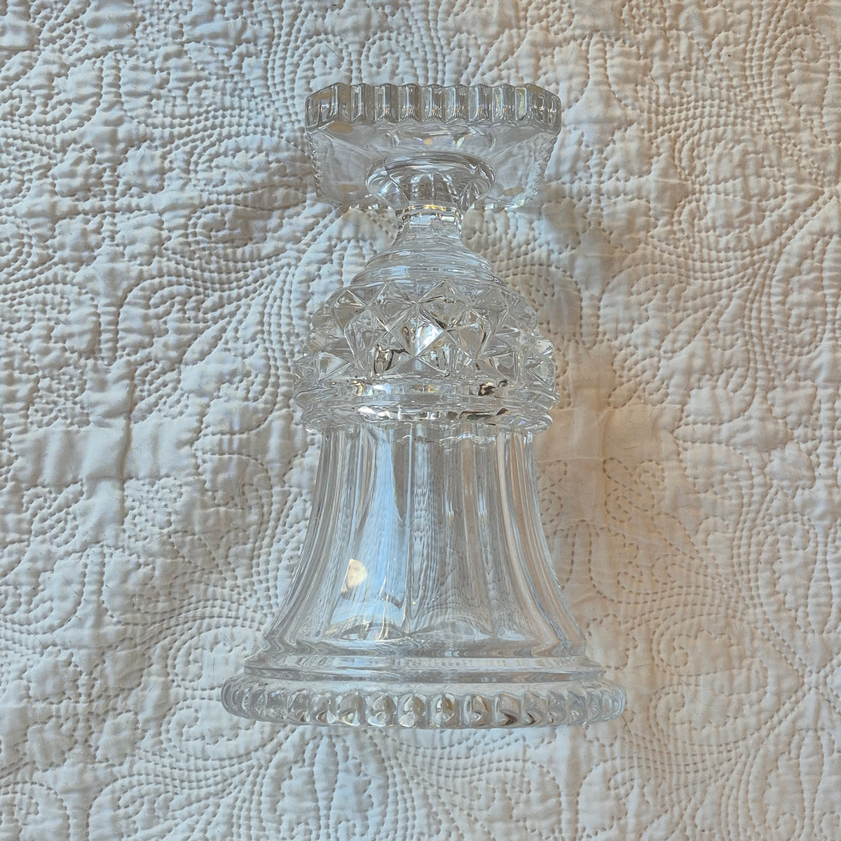 Vase en cristal signé Art Vannes France – Forme Médicis – 28 cm