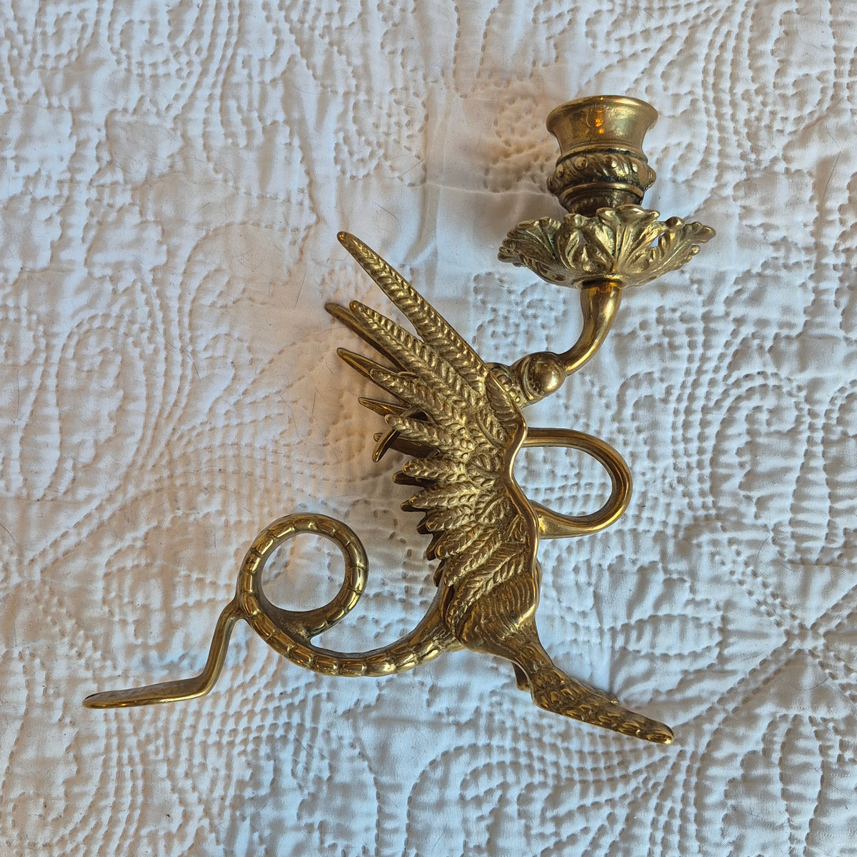 Paire de bougeoirs à décor de dragons ailés – Style Napoléon III