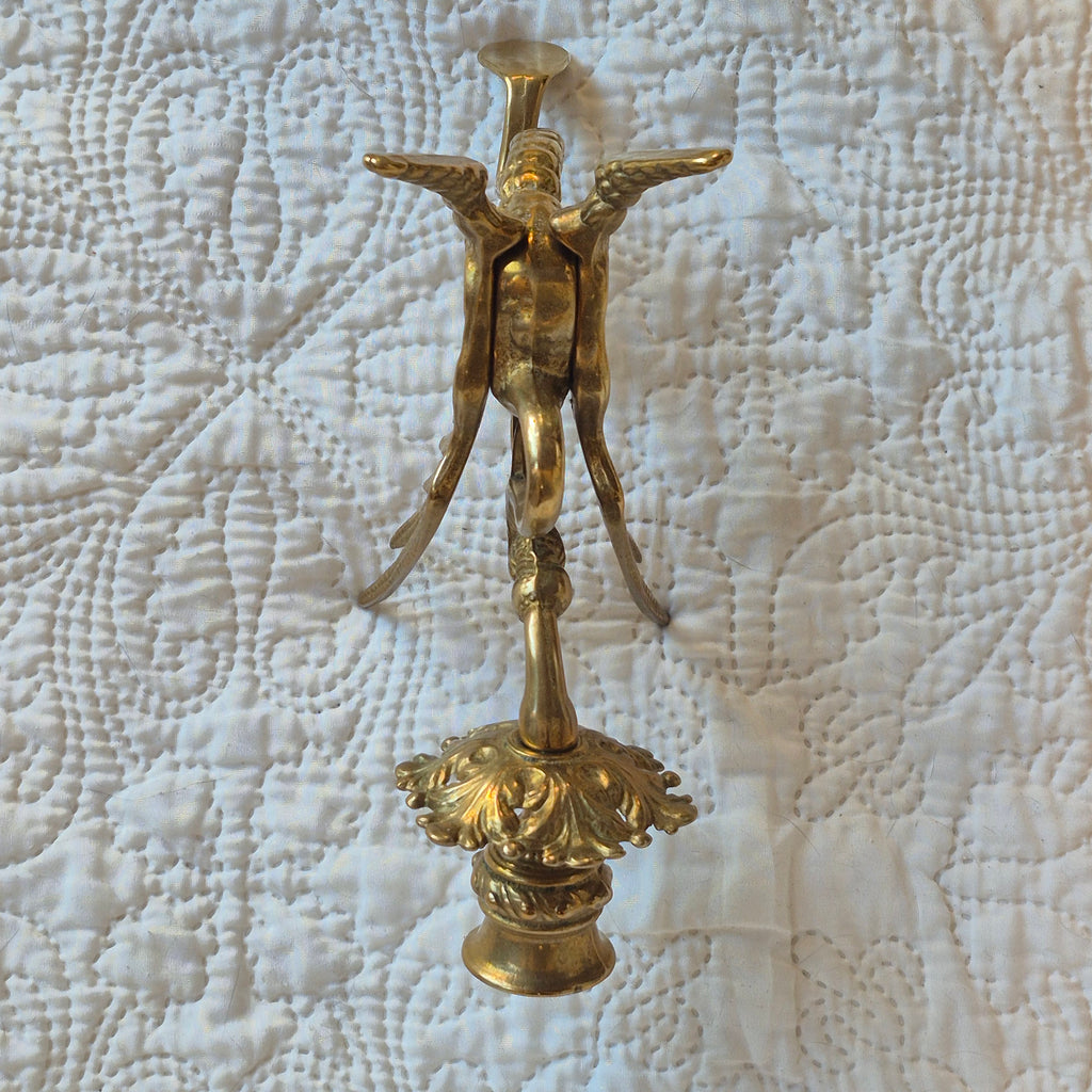 Paire de bougeoirs à décor de dragons ailés – Style Napoléon III