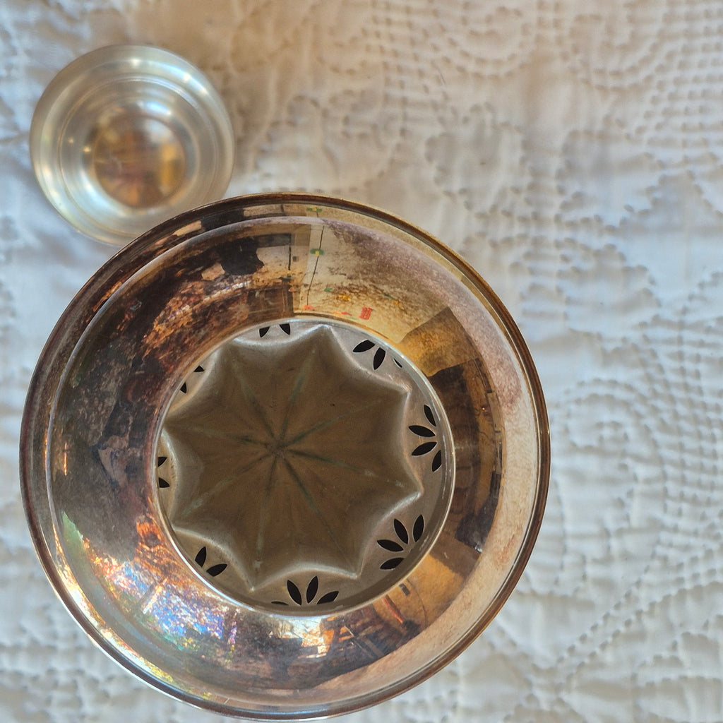 Ensemble de bar en métal argenté de style Art déco – Seau à champagne et shaker