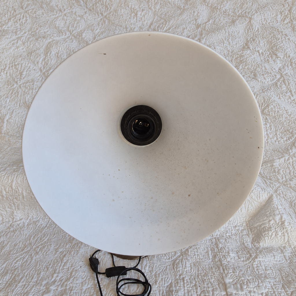 Lampe de bureau articulée Daylight avec loupe et pince – Finition laiton vieilli