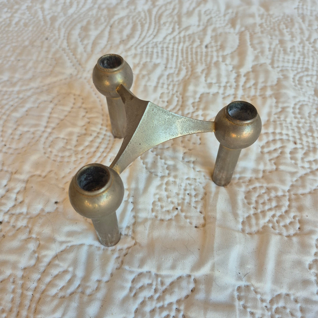 Paire de bougeoirs modulables vintage Nagel S22