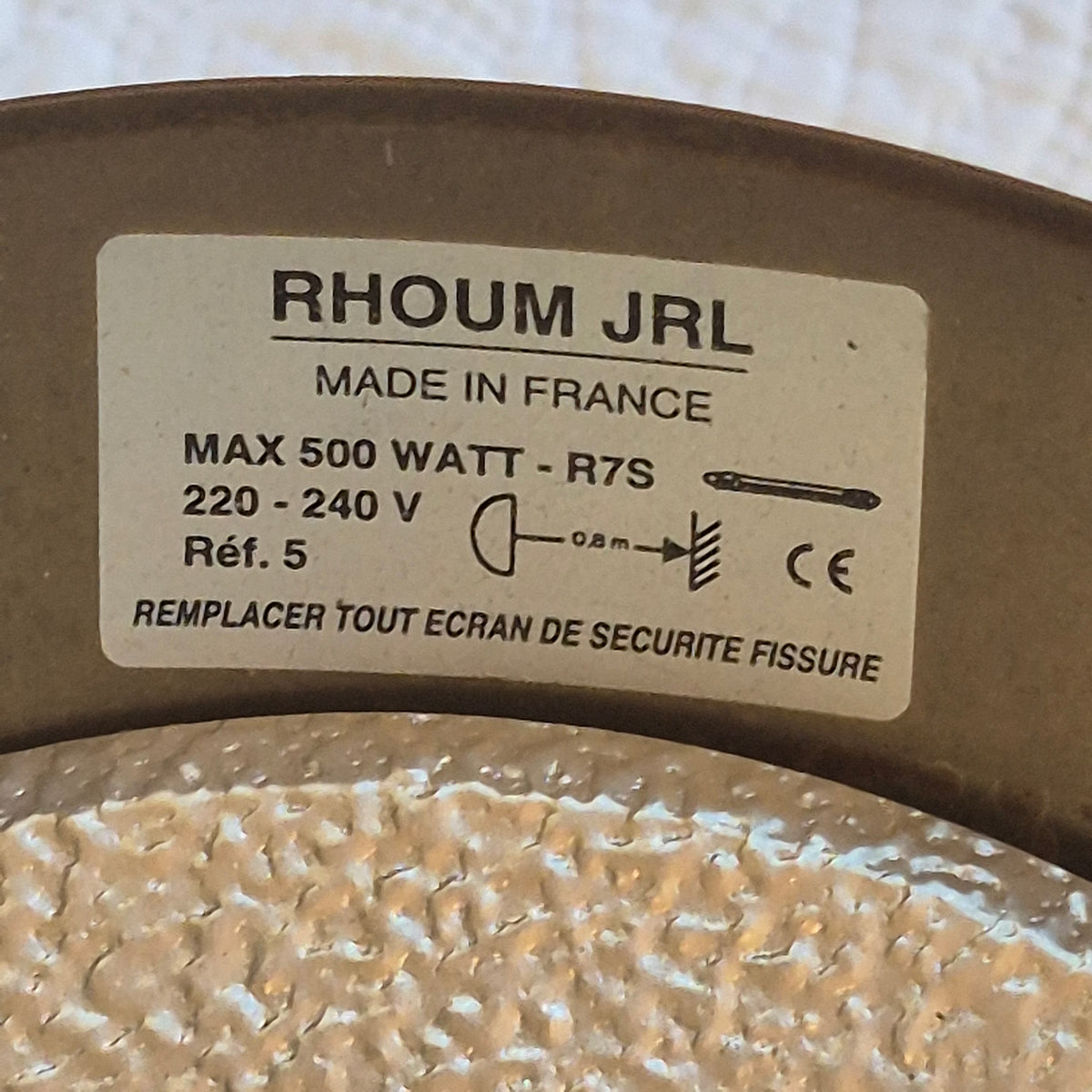 Lampe à poser Rhoum JRL en métal doré et argenté – Colonne cannelée, fabrication française