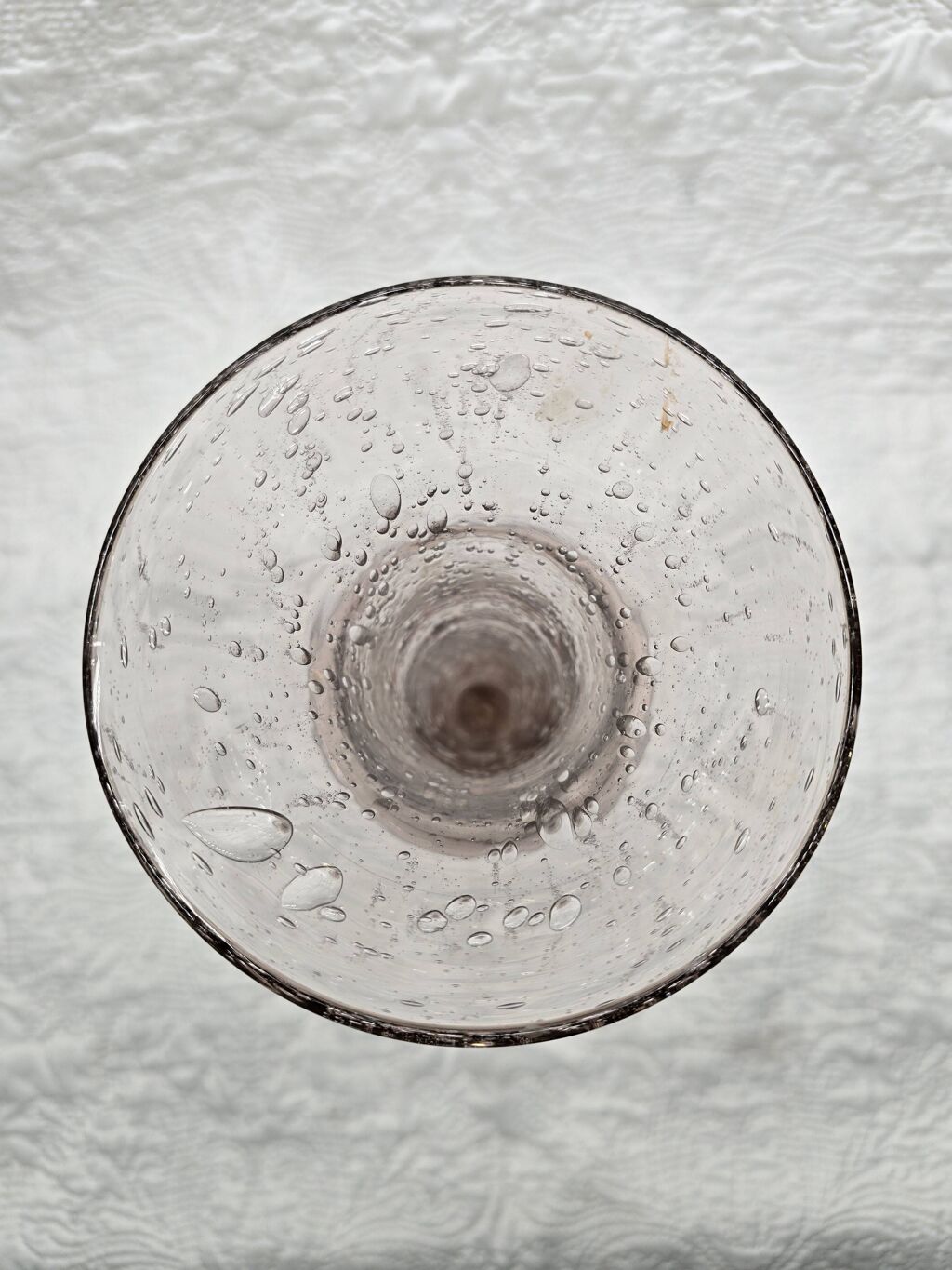 Vase en verre bullé style Biot