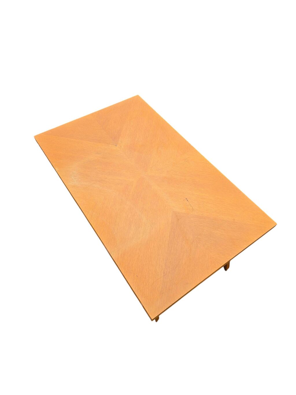 Table basse transformable scandinave en bois clair, années 60
