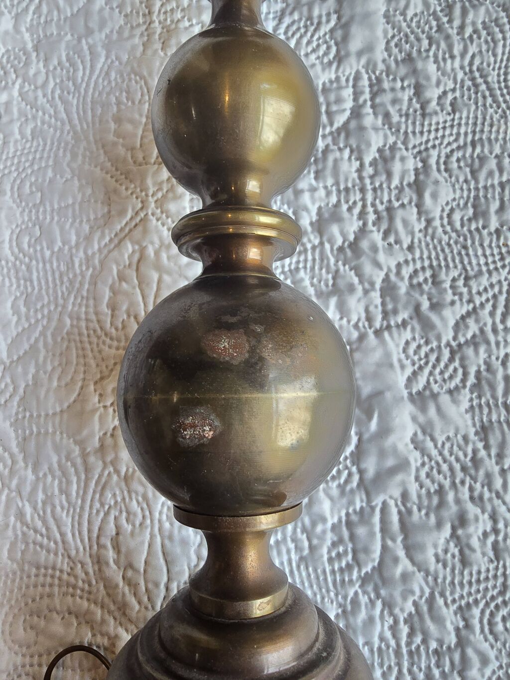 Jolie lampe ancienne en laiton type chandelier