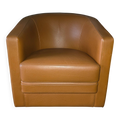 Fauteuil club Bournas Paris en cuir coloris camel