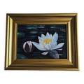 Tableau fleurs d’eau signé Jean Lebas