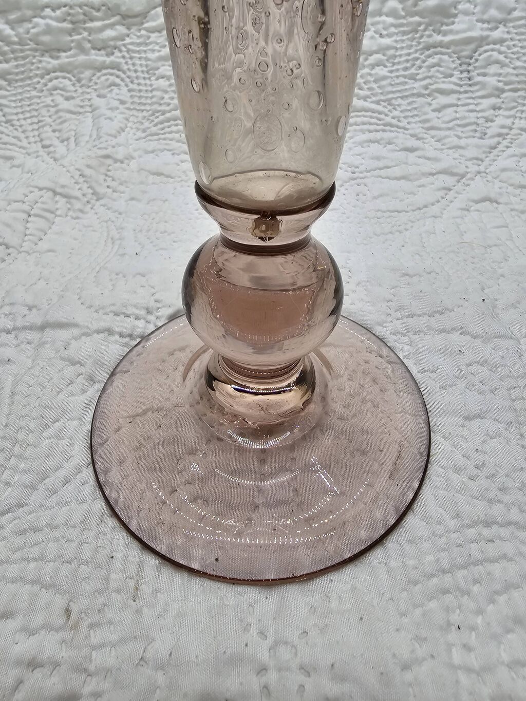 Vase en verre bullé style Biot