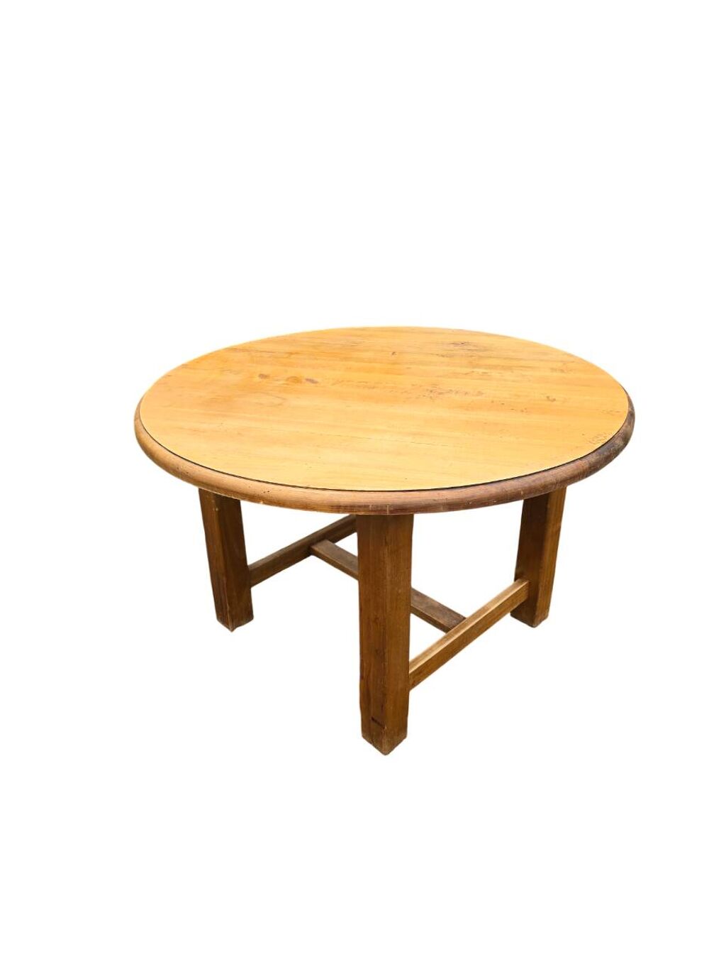 Table ronde chêne massif