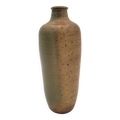 Vase artisanal vintage en grès pyrité