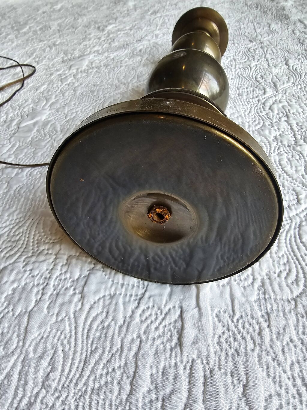 Jolie lampe ancienne en laiton type chandelier