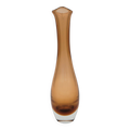Vase en verre ambré