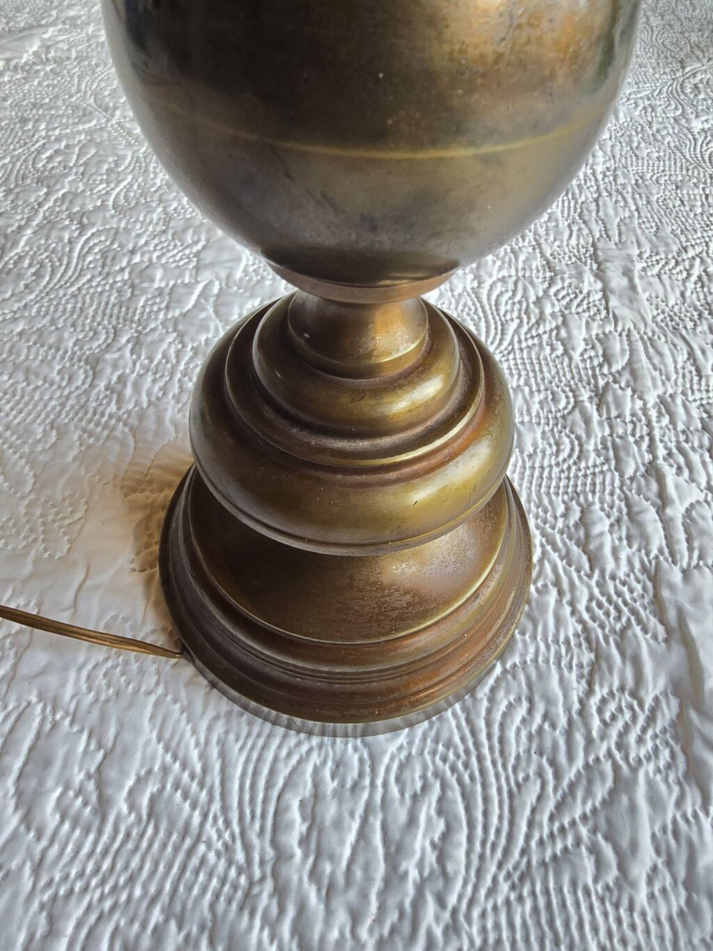 Jolie lampe ancienne en laiton type chandelier