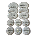 Lot de 12 assiettes Gien “Les Aventures du Fermier” – Fromages &amp; ferme