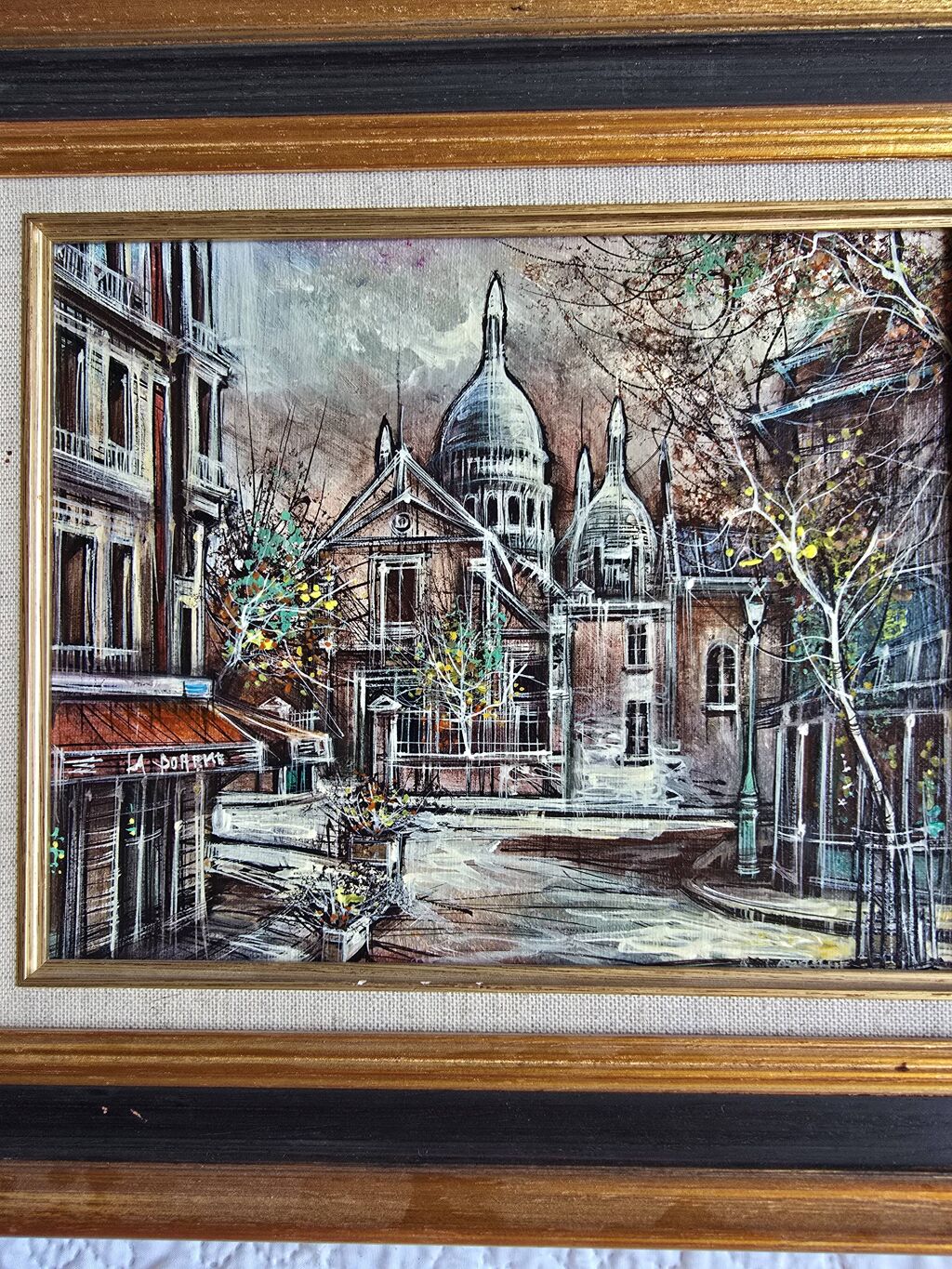 Tableau Paris place du Tertre par Claude Lorrain