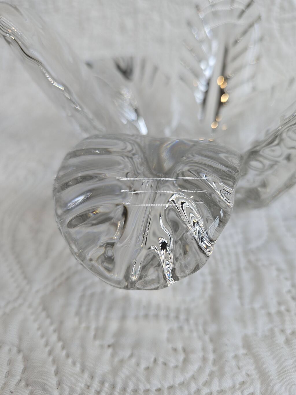 Bougeoir "Fleur" en cristal