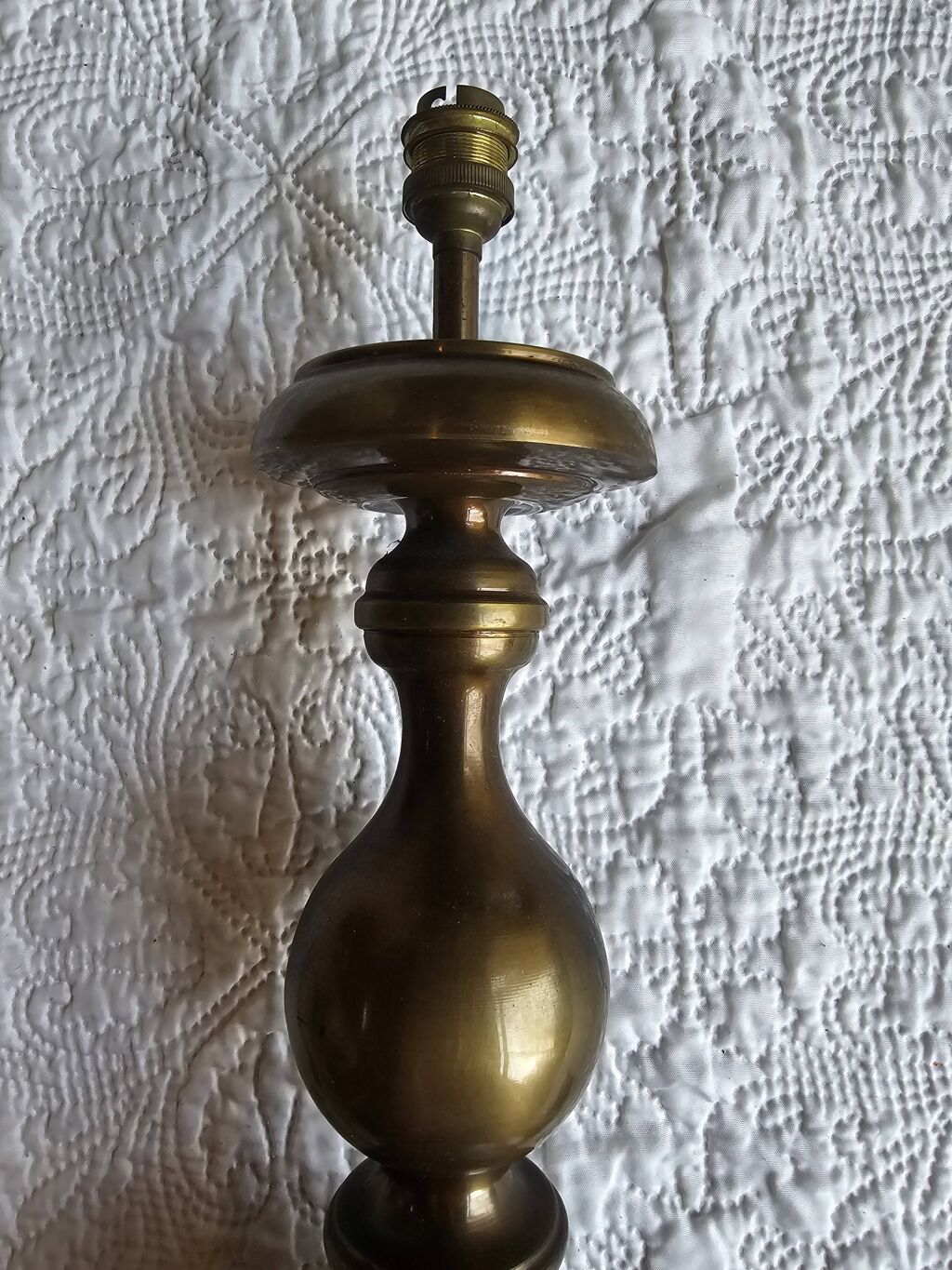 Jolie lampe ancienne en laiton type chandelier
