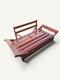 Structure de banquette-lit convertible en bois avec tiroir de rangement