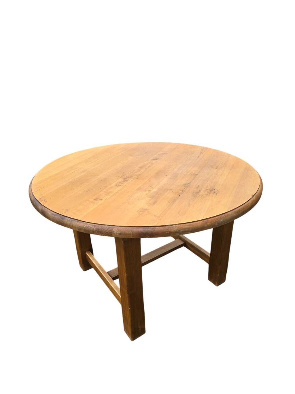 Table ronde chêne massif