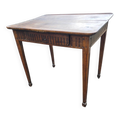 Table à jeux ancienne style Louis XVI en bois patiné