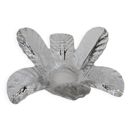 Bougeoir "Fleur" en cristal