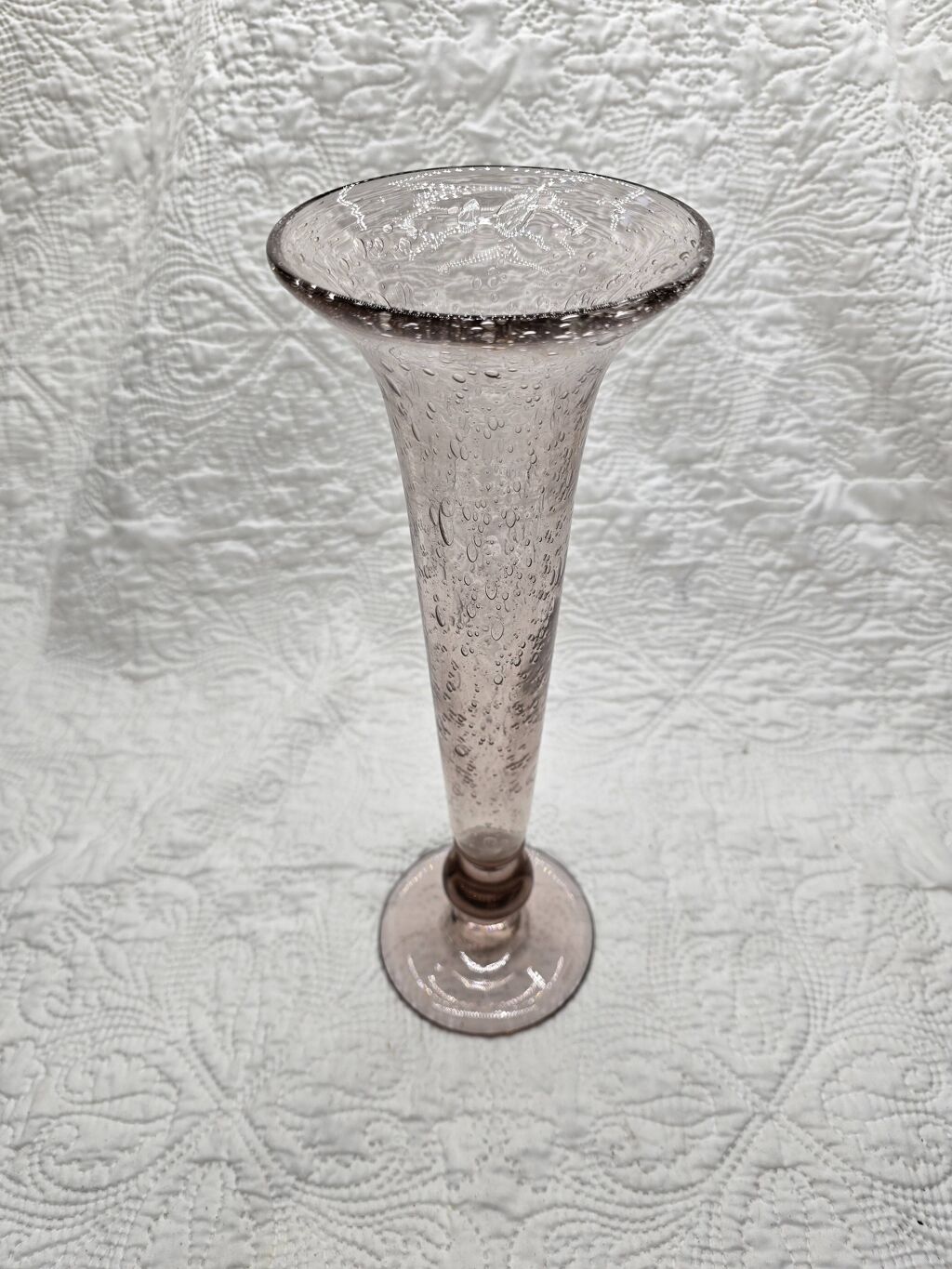 Vase en verre bullé style Biot