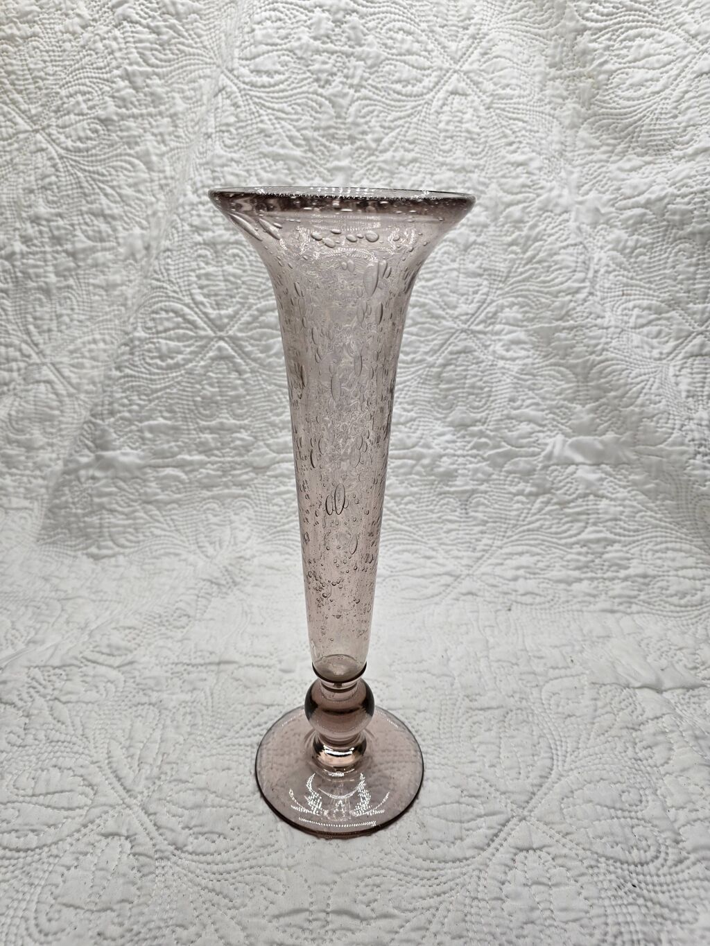 Vase en verre bullé style Biot