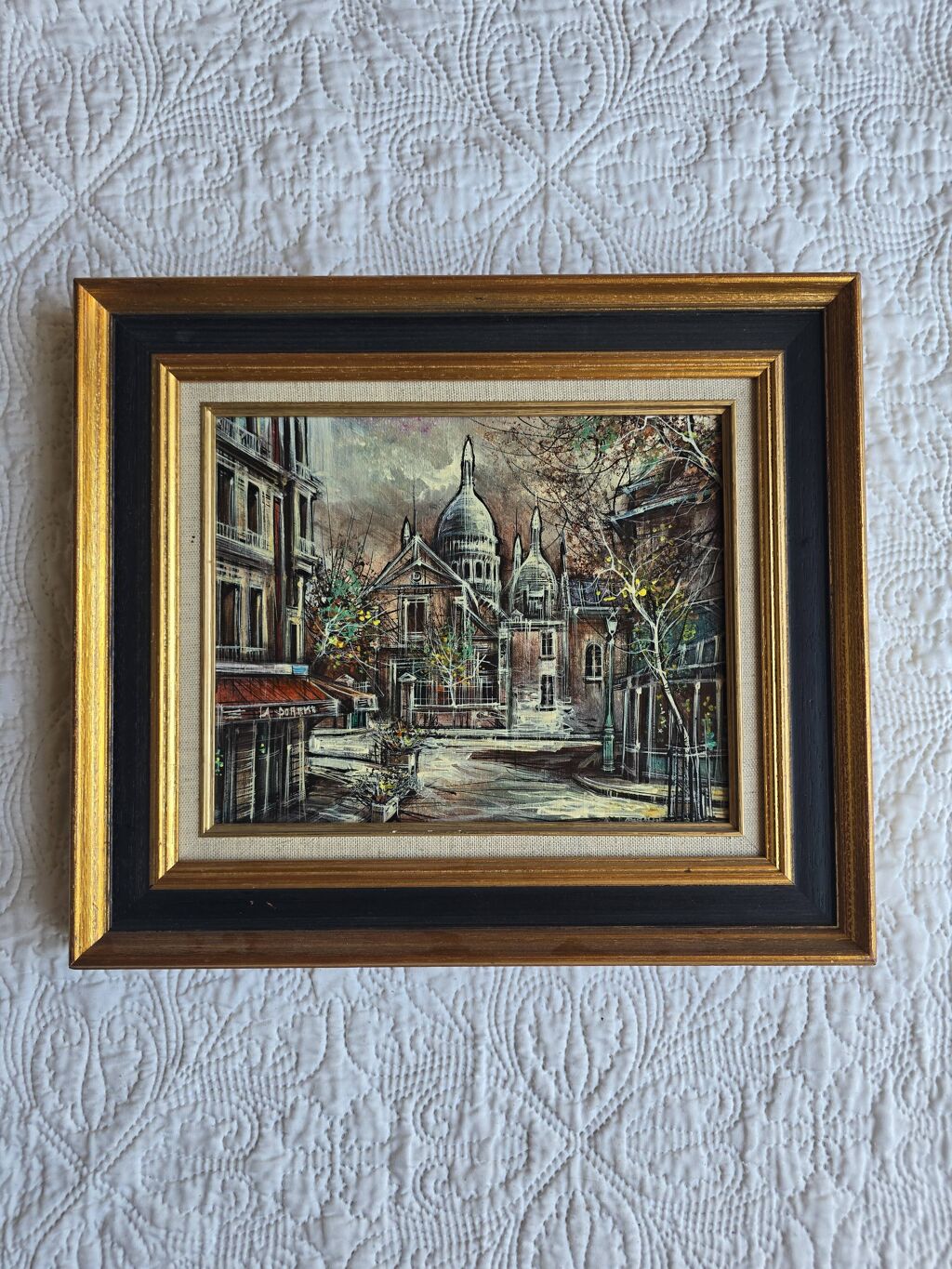 Tableau Paris place du Tertre par Claude Lorrain
