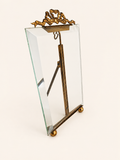 Cadre porte-photographie en verre biseauté et métal doré – style Louis XVI – vers 1900