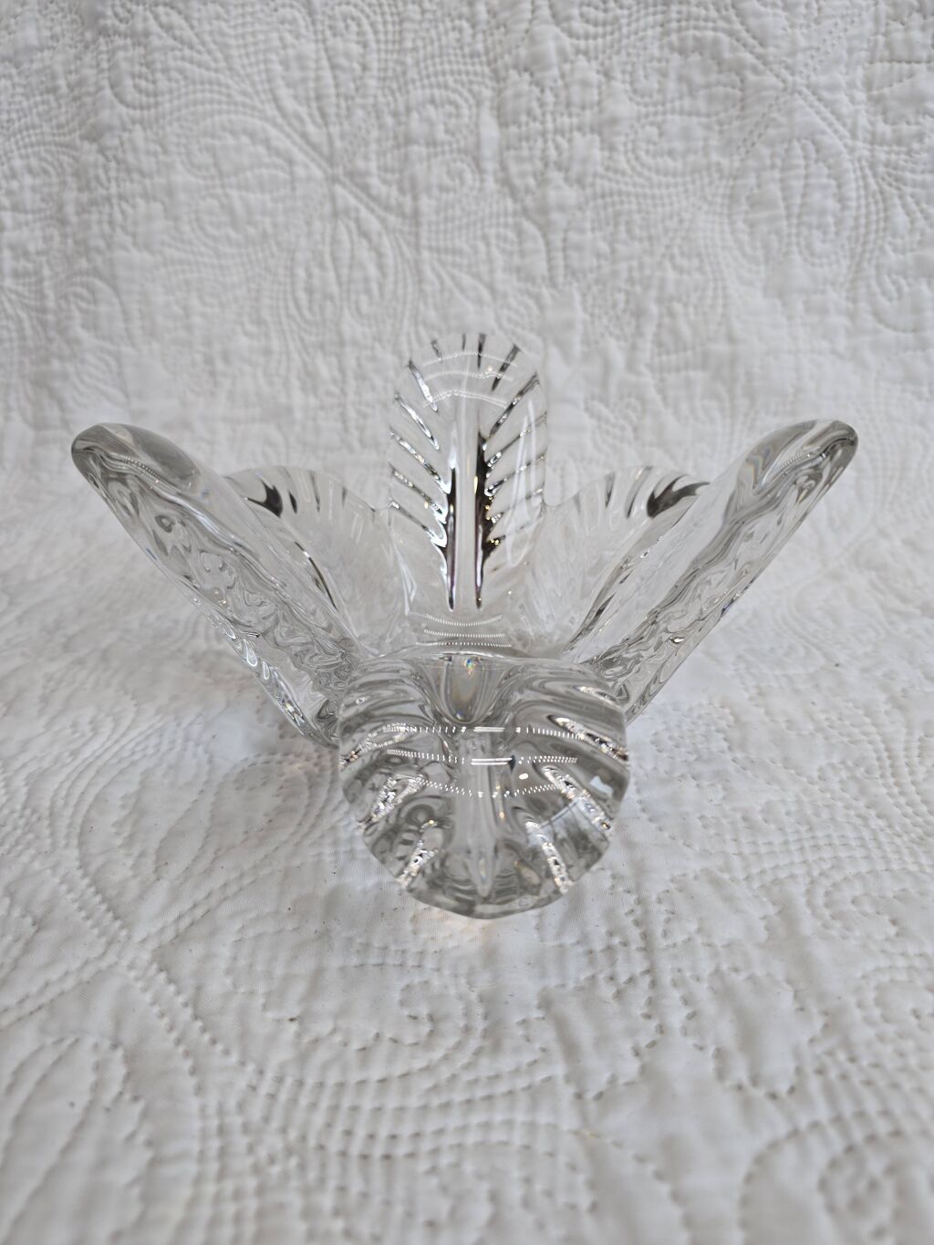 Bougeoir "Fleur" en cristal