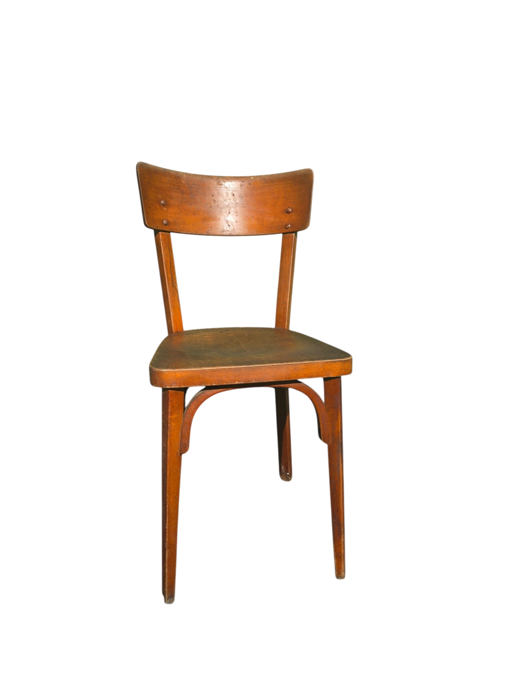 Chaise de billard ancienne Chevillotte Orléans en bois courbé