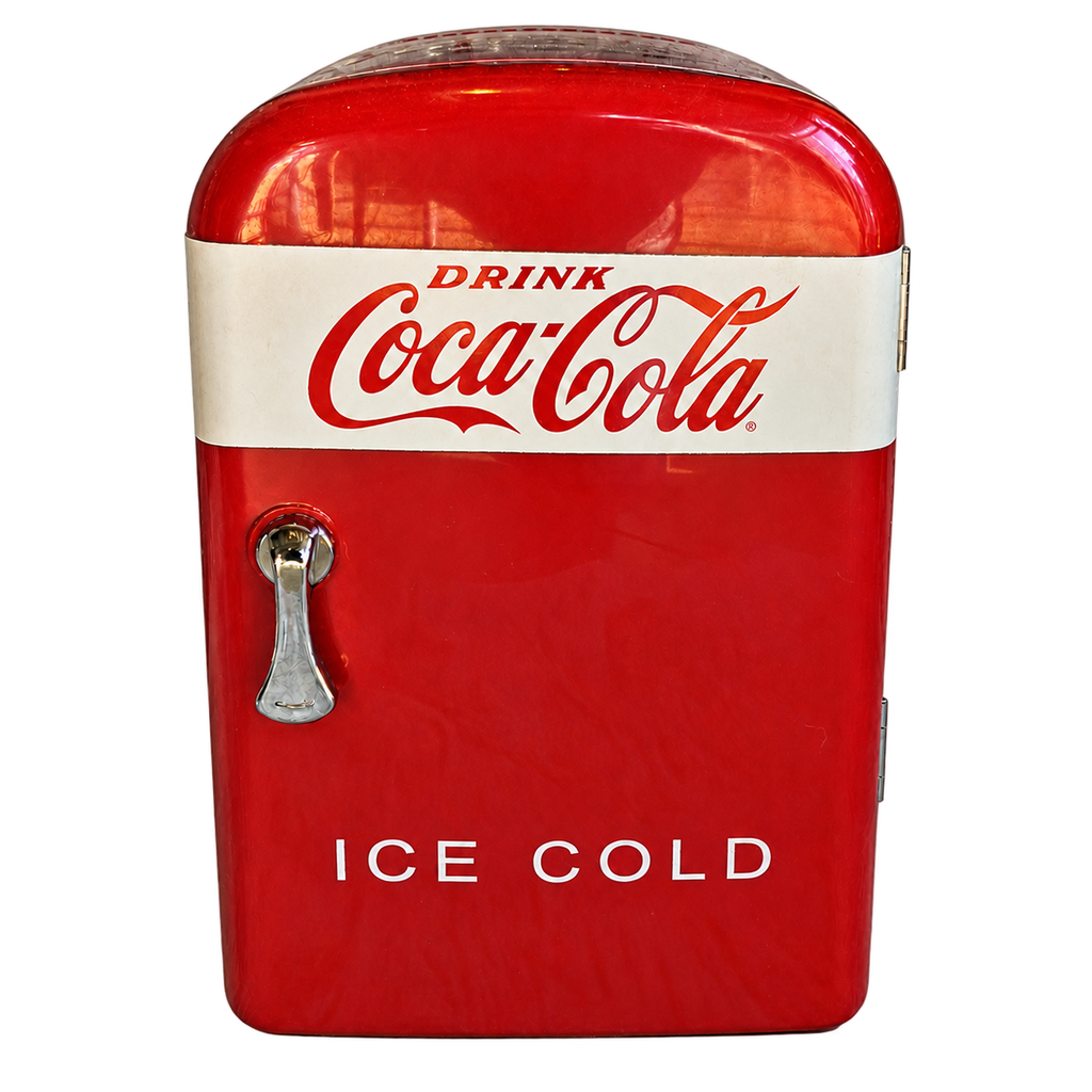 Mini-frigo Coca-Cola « Ice Cold » 4 litres – Design rétro rouge et blanc