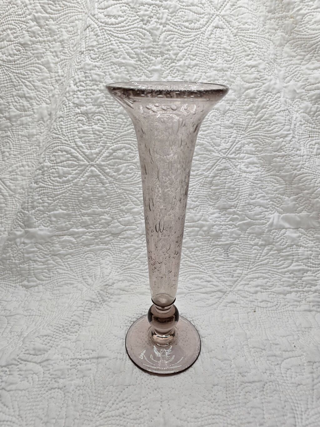 Vase en verre bullé style Biot