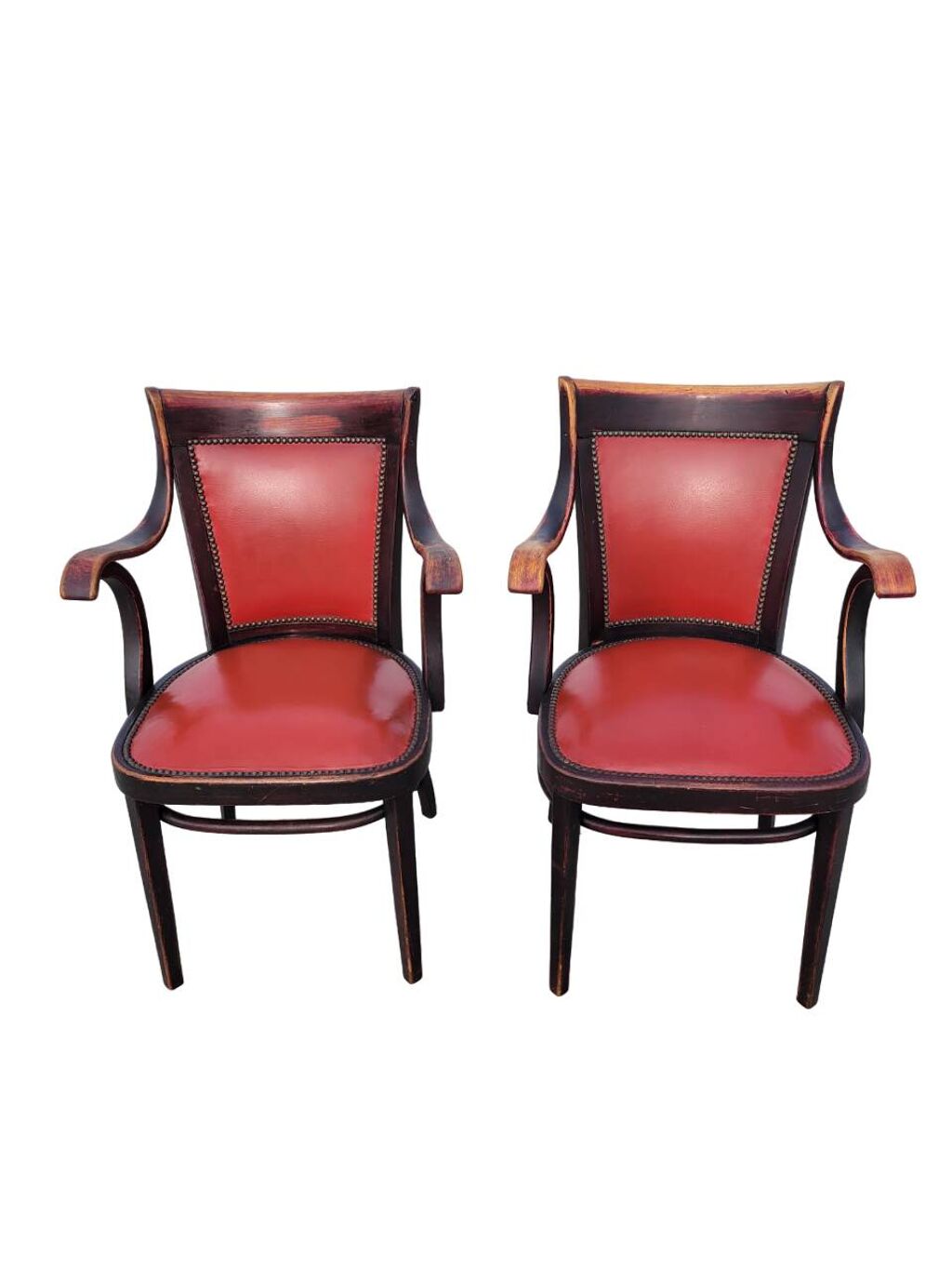Ensemble de deux fauteuils originaux Thonet par Adolf Loos