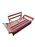Structure de banquette-lit convertible en bois avec tiroir de rangement